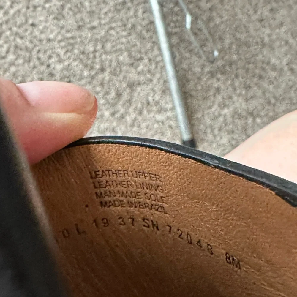Tory Burch Black Leather Logo Slide Sandals